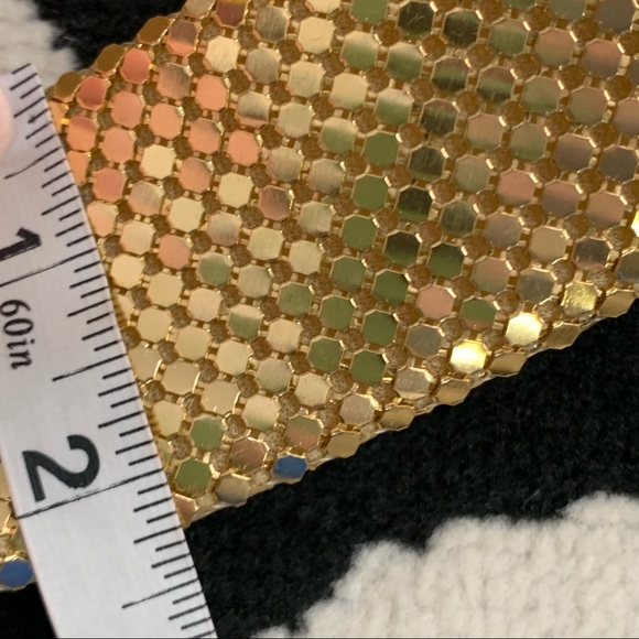 Vintage Gold Mesh Chainmail Adjustable Waist Belt One Size - Picture 7 of 8